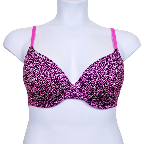 PINK Victoria's Secret Other - Pink Victoria's Secret Pink Leopard Print Wear Everywhere Push-Up Bra Size 36D